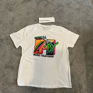 MTV Spring Break 94 Music Television White Graphic T Shirt Retro Tee Extra Large